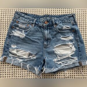 American Eagle Ripped Jean Shorts